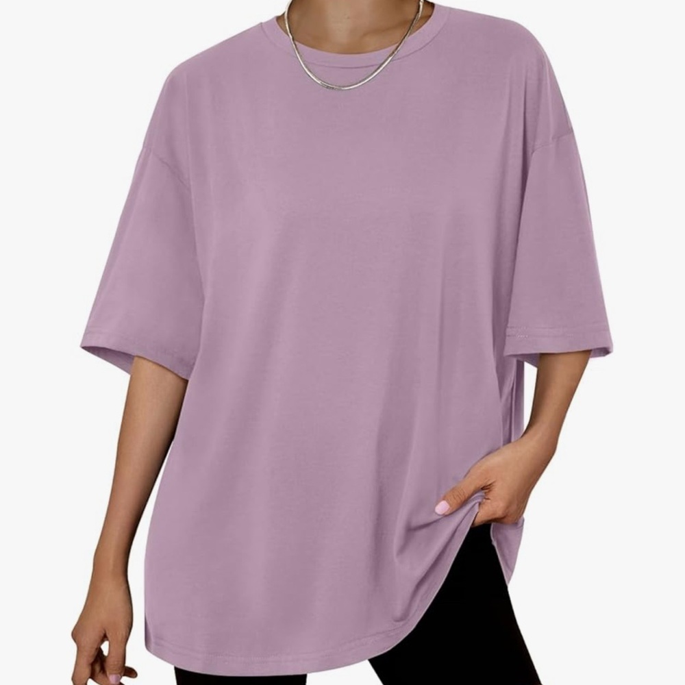 Purple Oversized Relaxed T-Shirt